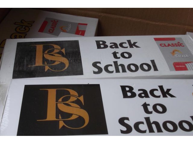 6 pakken van 10 doosjes back to school krijtjes - afbeelding 4 van  5