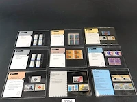 6 ppt postzegelmappen met postfrisse zegels