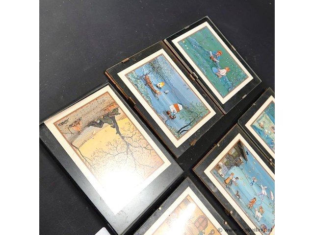 6 prentjes in lijst - afbeelding 2 van  5