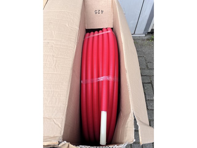 6 rollen mantelbuis komo cv vpec 20x2 75mtr per rol , rood - afbeelding 2 van  3