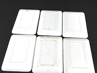 6 schaaltjes art nouveau decor - afbeelding 4 van  5