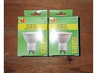 6 spotjes warm wit gu10 220v-3w (doos t) - afbeelding 3 van  3