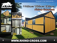 6 stuks rhino-houses 1160x250x239 cm 29 m2 mobiele woonunit / tiny house (6x) - afbeelding 23 van  42
