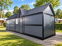 6 stuks rhino-houses 1160x250x239 cm 29 m2 mobiele woonunit / tiny house (6x)