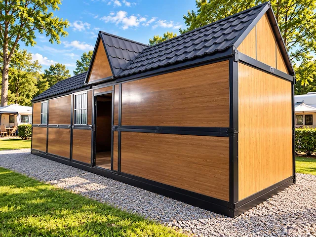 6 stuks rhino-houses 1160x250x239 cm 29 m2 mobiele woonunit / tiny house (6x) - afbeelding 12 van  44