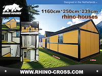 6 stuks rhino-houses 1160x250x239 cm 29 m2 mobiele woonunit / tiny house (6x) - afbeelding 23 van  42