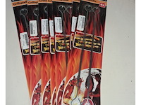 6 verpakkingen bbq spiezen metaal 4 per pak - afbeelding 2 van  3
