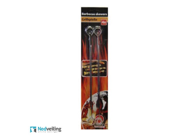 6 verpakkingen bbq spiezen metaal - afbeelding 3 van  3