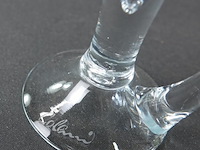6 vintage kelkglazen gebogen handvat, ook wel "clarinet" of trompetglazen genoemd - afbeelding 5 van  5