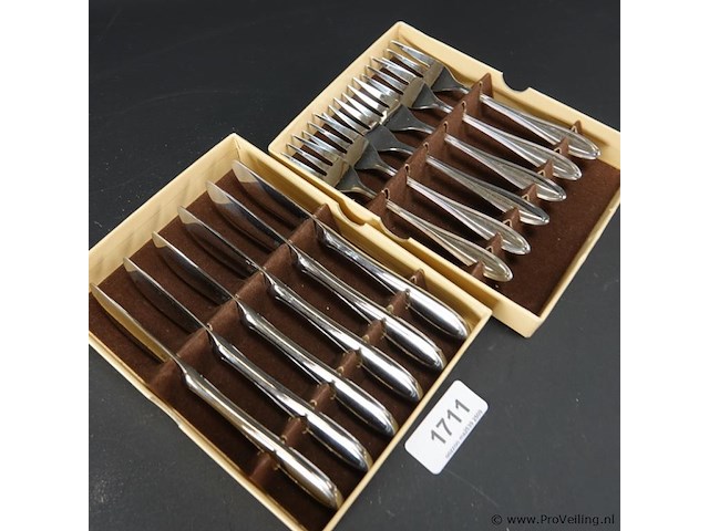 6 wmf couverts in originele cassettes - afbeelding 2 van  5