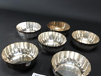 6 wmf verzilverde nestbare schalen - afbeelding 1 van  5