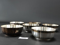6 wmf verzilverde nestbare schalen - afbeelding 2 van  5
