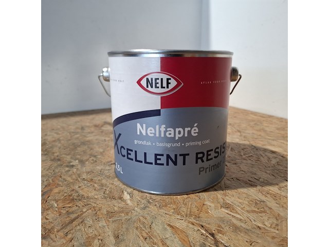 6 x 2,5 liter aqua primer satin, nelf, wit - afbeelding 2 van  5