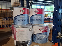 6 x 2,5 liter aqua primer satin, nelf, wit - afbeelding 1 van  5