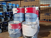 6 x 2,5 liter aqua primer satin, nelf, wit - afbeelding 1 van  5
