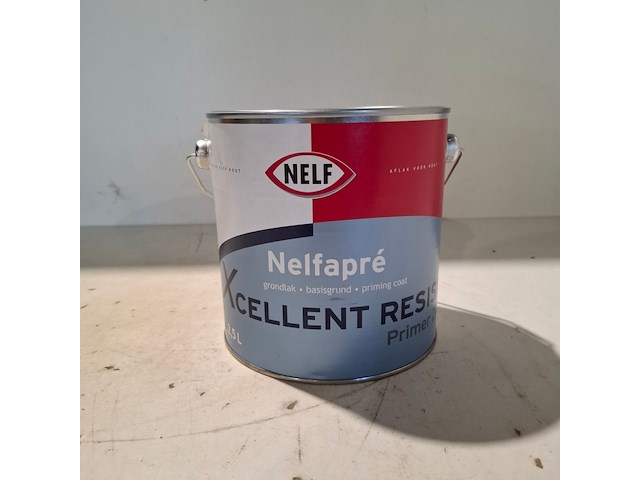 6 x 2,5 liter aqua primer satin, nelf, wit - afbeelding 2 van  5