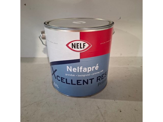 6 x 2,5 liter aqua primer satin, nelf, wit - afbeelding 2 van  5