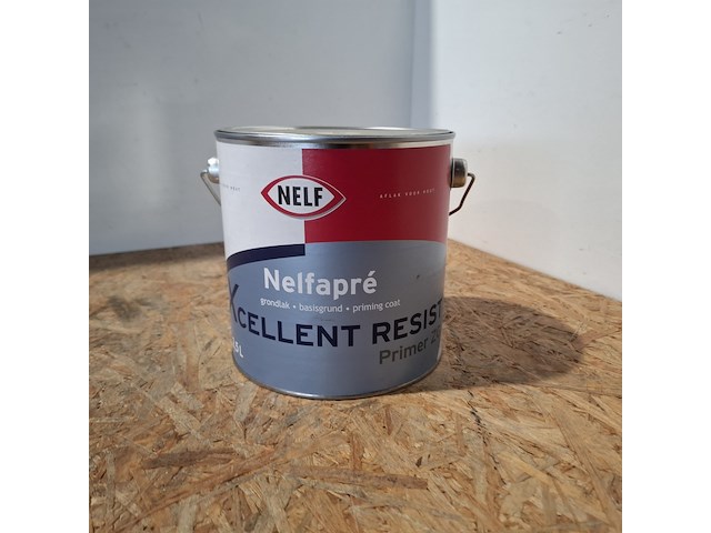 6 x 2,5 liter aqua primer satin wit, nelf - afbeelding 2 van  5