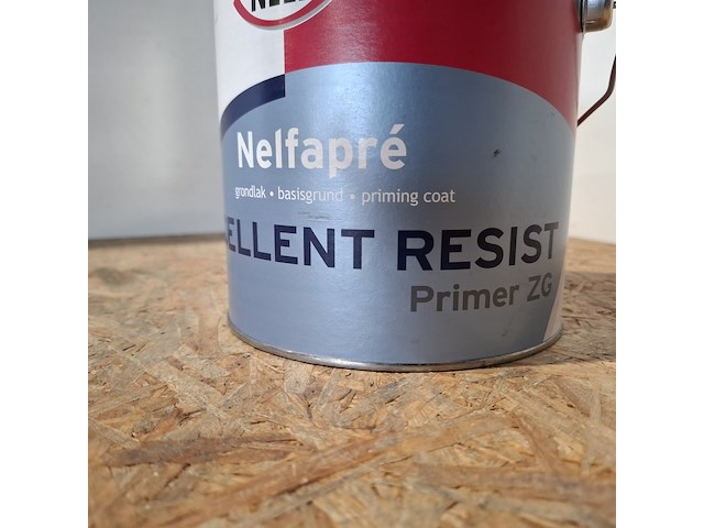 6 x 2,5 liter aqua primer satin wit, nelf - afbeelding 4 van  5