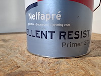 6 x 2,5 liter aqua primer satin wit, nelf - afbeelding 4 van  5
