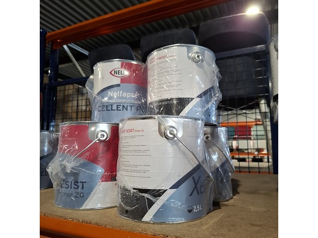 6 x 2,5 liter aqua primer satin wit, nelf - afbeelding 1 van  5