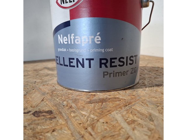 6 x 2,5 liter aqua primer satin wit, nelf - afbeelding 4 van  5