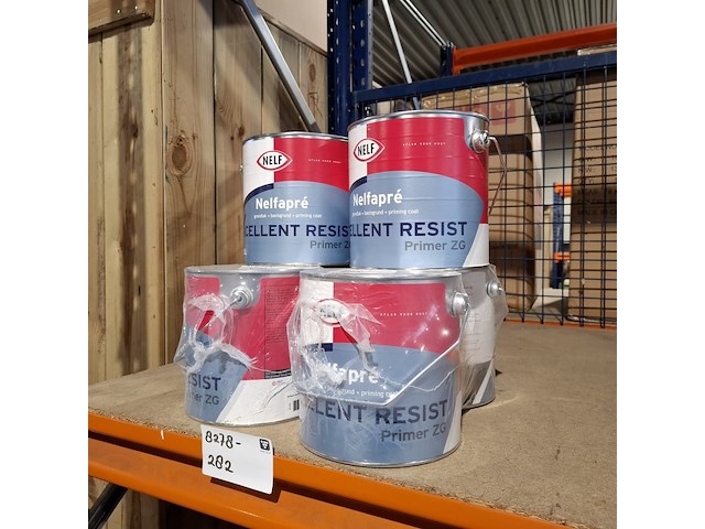 6 x 2,5 liter grondverf primer zg, nelf, nelfapré, wit - afbeelding 1 van  2