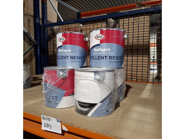 6 x 2,5 liter grondverf primer zg nelf, nelfapré, wit - afbeelding 1 van  8