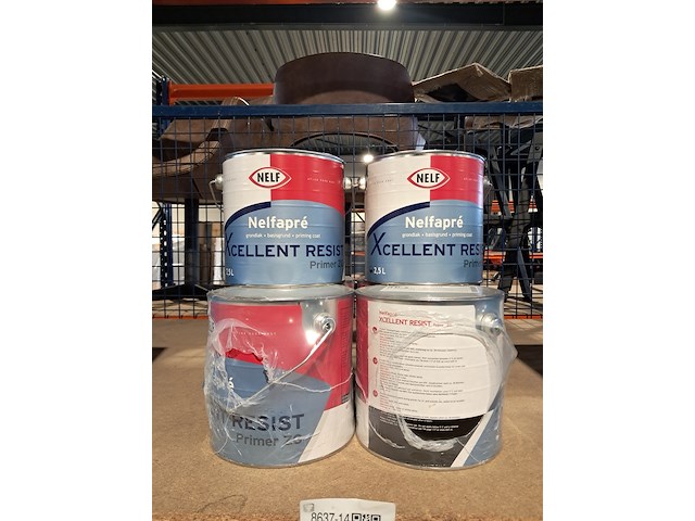 6 x 2,5 liter grondverf primer zg nelf, nelfapré, wit - afbeelding 3 van  8