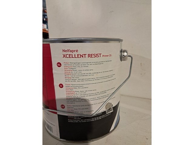 6 x 2,5 liter grondverf primer zg nelf, nelfapré, wit - afbeelding 7 van  8