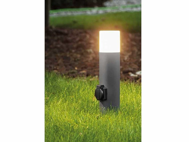 6 x cortona 40 schuko buiten lamp zwart - afbeelding 2 van  10