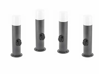 6 x cortona 40 schuko buiten lamp zwart - afbeelding 3 van  10