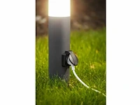 6 x cortona 40 schuko buiten lamp zwart - afbeelding 10 van  10