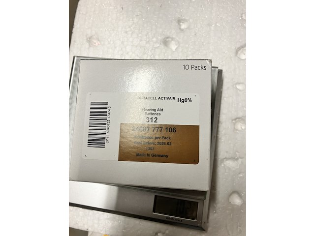 6 x doosje gehoorapparaat batterijen bruin , 6 stuks in een doosje - afbeelding 4 van  9