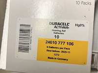 6 x doosje gehoorapparaat batterijen geel , 6 stuks in een doosje - afbeelding 5 van  9