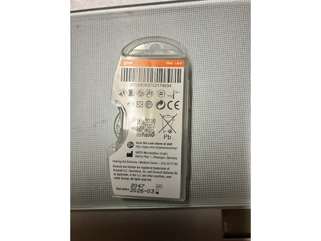 6 x doosje gehoorapparaat batterijen oranje , 6 stuks in een doosje - afbeelding 7 van  9