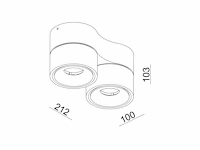 6 x gio 2.0 kantelbare design spot zwart - afbeelding 6 van  6