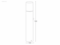 6 x gt lumen 50 sensor buiten lamp zwart - afbeelding 5 van  6
