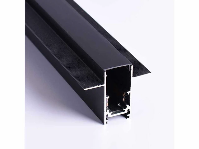 6 x inbouw magnetische rail – 20mm – 48v – 3 meter – zwart - afbeelding 2 van  5