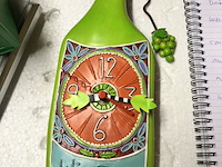 6 x klok wijnfles, werkt op batterijen, niet meegeleverd - afbeelding 5 van  7