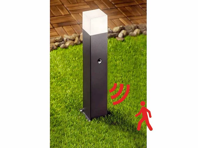 6 x largo 50 sensor buiten lamp zwart - afbeelding 1 van  7