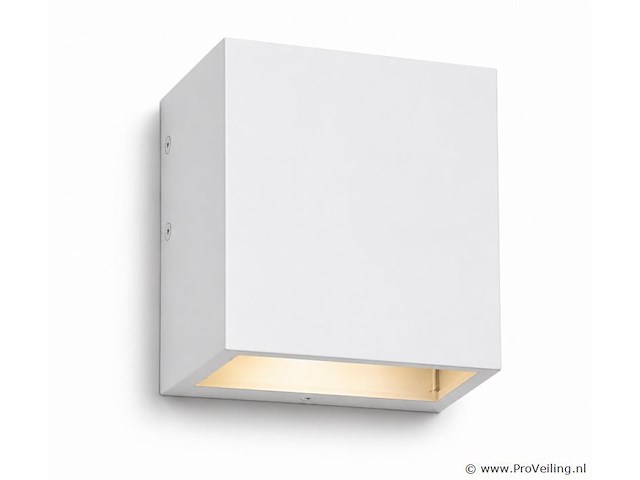 6 x led buiten wandlamp – 4w – 4200k neutraal wit - wit – ip65 – sekoya - afbeelding 2 van  5
