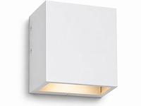 6 x led buiten wandlamp – 4w – 4200k neutraal wit - wit – ip65 – sekoya - afbeelding 2 van  5