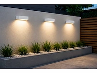 6 x led buiten wandlamp – 9w – 4200k neutraal wit - wit – ip65 – andiz - afbeelding 3 van  15