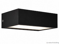 6 x led buiten wandlamp – 9w – 4200k neutraal wit - zwart – ip65 – andiz - afbeelding 2 van  5