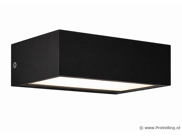 6 x led buiten wandlamp – 9w – 4200k neutraal wit - zwart – ip65 – andiz - afbeelding 2 van  5