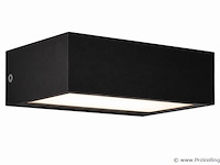 6 x led buiten wandlamp – 9w – 4200k neutraal wit - zwart – ip65 – andiz - afbeelding 2 van  5