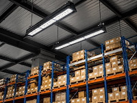 6 x led industriële hanglamp 150w – 6400k koud wit - zwart – ip20 – pyramid-150 - afbeelding 1 van  5