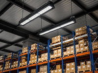 6 x led industriële hanglamp 150w – 6400k koud wit - zwart – ip20 – pyramid-150 - afbeelding 1 van  5
