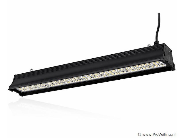 6 x led industriële hanglamp 200w – 6400k koud wit - zwart – ip20 – pyramid-200 - afbeelding 2 van  5